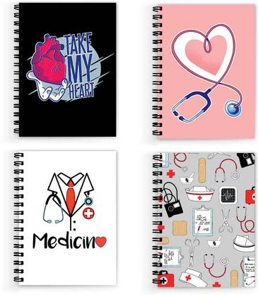 VPRINT QUALITY notebook medical A5 Note Book Unruled 160 Pages