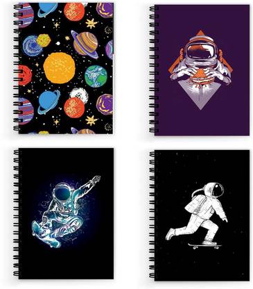 VPRINT QUALITY notebook space theme A5 Notebook Unruled 160 Pages