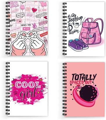 VPRINT QUALITY notebook girl cute A5 Note Book Unruled 160 Pages
