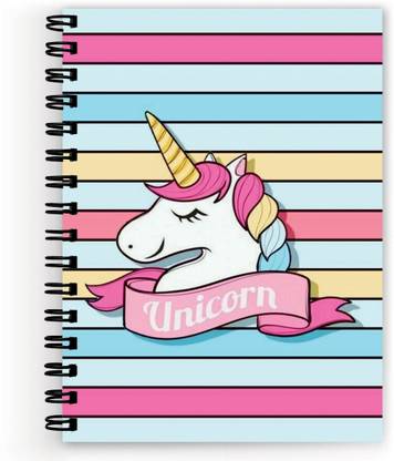 VPRINT QUALITY unicorn notebook cover A5 Notebook unruled 160 Pages