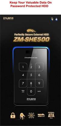 zalman 1 MB External Hard Disk Drive (HDD)
