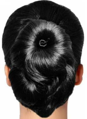 Blushia Back Clip Easy Young Natural Black Juda Bun Hair Extension