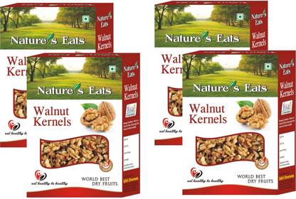 Nature's Eats Walnut Broken Kernel 200g Pack of 4 (Premium Quality) Walnuts