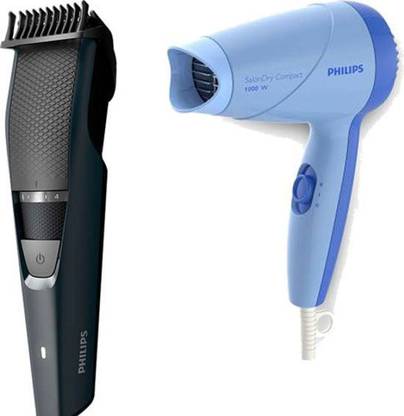 PHILIPS BT3205 Timmer & HP8142 Hair Dryer Personal Care Appliance Combo