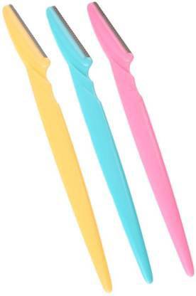 JGSG Set of 3 Pcs Eyebrow, Neck, Face, Upper Lips Shaver Razor Tool Disposable Razor, Women