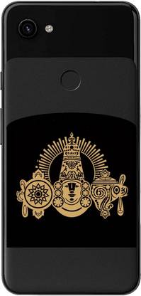 PK ARJAVS 4.5 cm Metal sticker Self Adhesive Sticker
