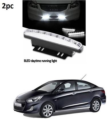 XZRTZ Car Daylight Day Time Daytime Running Light DRL 8 LED Super White Bright Light A98 Car Fancy Lights