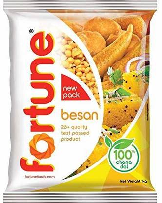 FORTUNE CHANA BESAN 100% PURE 1000GRAMS PACK OF 1