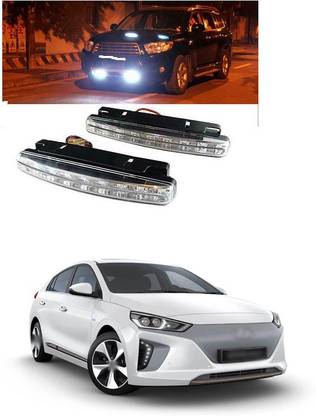 PECUNIA Super 6000K White 8 LED Car DRL Day Time Running Lights C86 Car Fancy Lights