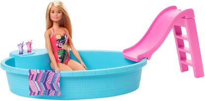 BARBIE Doll and Pool Playset