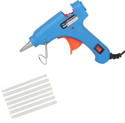 W Wadro 20 WATT Hot Glue Gun Kit| On/Off Switch| Indicator & 7 Adhesive Glue Sticks Standard Temperature Corded Glue Gun