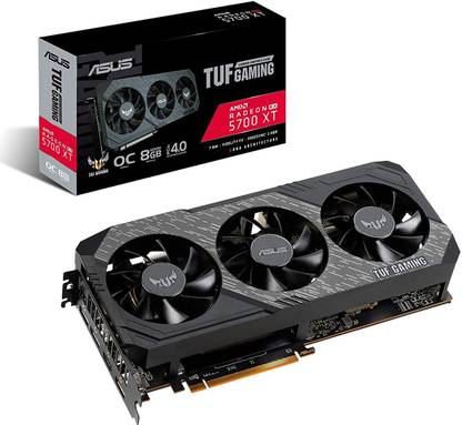 ASUS TUF3-RX5700XT-O8G-GAMING GDDR6 8 GB AMD/ATI Chipset 256 bit 1178 MHz Graphics Card