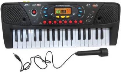 kdsn 37 key Electronic Keyboard Piano + MIKE TO SING (Black)