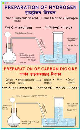 Chemistry Chart - Preparation of Hydrogen & Carbon Dioxide Photographic Paper