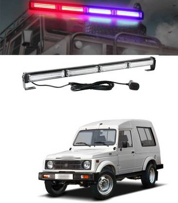 XZRTZ COB LED 24inch Flashing Strobing Modes Warning Vehicle Strobe Light Bar Kit. 72W Bright Linear LED Strobe Signal Light Bar a135 Car Fancy Lights