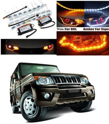 XZRTZ Daytime 16 LED Crystal Sequential DRL Running White with Yellow Turn Signal Light C109 Car Fancy Lights