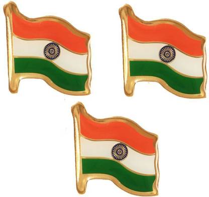 Fellix Indian Flag Badge Triangle Body Flag