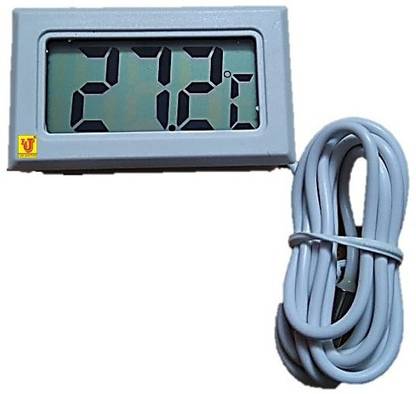 Lab Junction LJ-1495 Digital Thermometer with LCD for Fridge with Wired Probe Instant Read Thermocouple Kitchen Thermometer