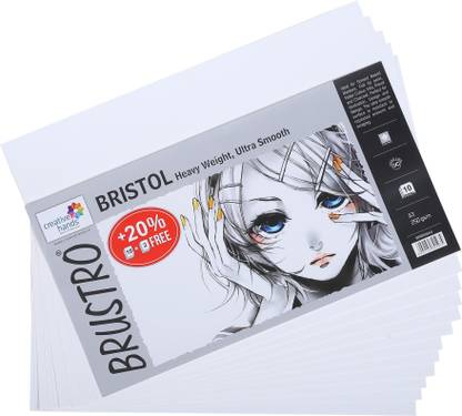 BRuSTRO Ultra Smooth Bristrol 250 GSM A3 Sketch Pad