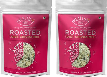 Healthy Treat Roasted Diet Chivda Mix Combo 300 gm ( pack of 2 150 gm Each )