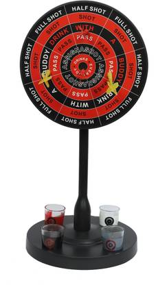 THE DODO STORE Drinking Dart Game (1 Plastic Sheet, 4 Shot Glasses & 4 Darts) Board Game Accessories