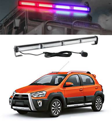 XZRTZ COB LED 24inch Flashing Strobing Modes Warning Vehicle Strobe Light Bar Kit. 72W Bright Linear LED Strobe Signal Light Bar a23 Car Fancy Lights