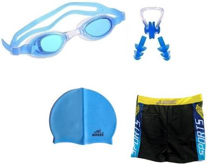 Morex Swimming Cap , Goggles , Trunks ,Earplugs & Nose Clip Size-XL CB-505 Swimming Kit