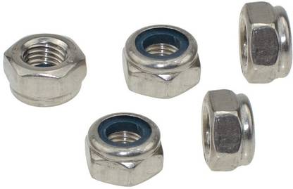 RPI SHOP Nut M4 Thread Locking Nylon Insert Lock Nut Quantity 50 Pcs