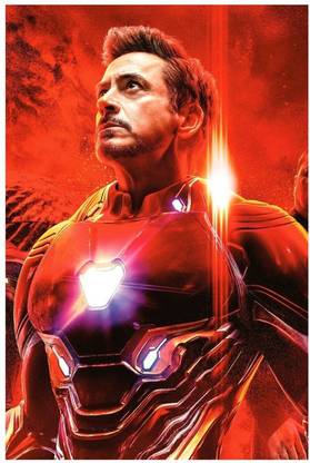 Iron Man Avengers Movie Poster | Decorative Poster | Wall Décor | High Resolution Paper Print