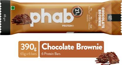 Phab 21g protein, No Preservatives, No Artificial Sweeteners,(Pack of 6) Protein Bars