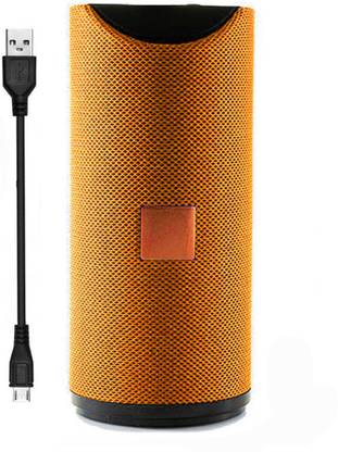 Allmusic (Mobile /Laptop /Computer ) 6 Hour Backup Wire/Wireless Speaker High Definition Sound Quality With Loud Sound Dual Bass Dual Vibration Splashproof Bluetooth in Built SD,PEND-DRIVE,AUX Line Supported 10 W Bluetooth Speaker