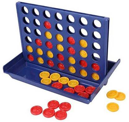 kidz Math Toys Plastic Connect 4 Game Toy Set Fun Connect Four In A Row Line Board Game (1 Pcs ) Party & Fun Board Game