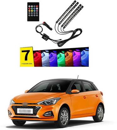 XZRTZ 56 LED DC 12V Multicolour Music Car Strip Lamp Light For Car Interior Under Dash Lighting Kit with Sound Active Function and Wireless Remote Control C2 Car Fancy Lights
