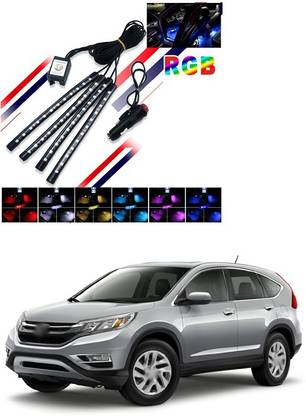PECUNIA LED 48 DC 12V Multicolour Music Car StripLamp Light For Car Interior Under Dash Lighting Kit with Sound Active Function and Wireless Remote Control X69 Car Fancy Lights