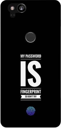 FULLYIDEA Back Cover for Google Pixel 2, PASSWORD FINGERPRINT
