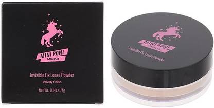 MINISO Mini poni Invisible Fix Loose Powder Compact