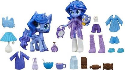 MY LITTLE PONY Equestria Girls Princess Luna Potion Princess Set, 3-Inch Mini Doll, Toy Pony Figure, 20 Accessories