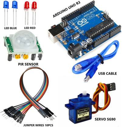 DENGINEERS PIR Motion sensing project with arduino UNO R3 for college projects, DIY models etc Security Circuit and Motion Detector Electronic Hobby Kit