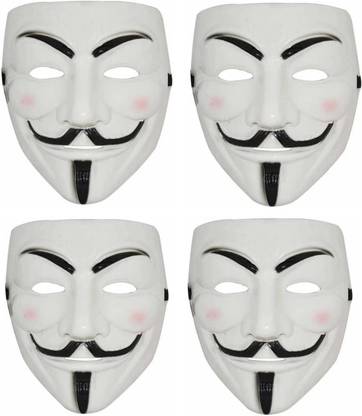 Flipace Vendetta Character Mask (4 White Mask) Party Mask