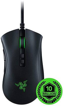 Razer DeathAdder V2 / Lightwt.(82gm),8 programmable button,Onboard memory,upto 20k DPI Wired Ambidextrous Optical  Gaming Mouse