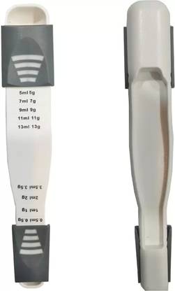 Glowing Buzz (TSP /TBSP) Eight Stalls Measuring Teaspoon Plastic Coffee Spoon, Measuring Spoon, Sugar Spoon, Table Spoon, Tea Spoon (Pack of 2) Plastic Measuring Spoon Set