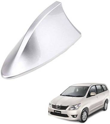 autokaar Car Shark Fin Radio FM/AM Signal Receiver Antenna Silver for Innova AKFMAM499K Whip Vehicle Antenna
