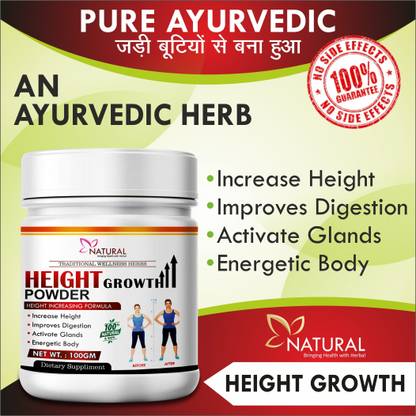 NATURAL Height growth herbal powder helps in improving your height 100% Ayurvedic