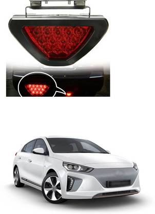 PECUNIA  LED Car Blinking Brake Light Triangle F1 Style Rear Tail Brake Lamp 12V (Red) X86 Car Reflector Light