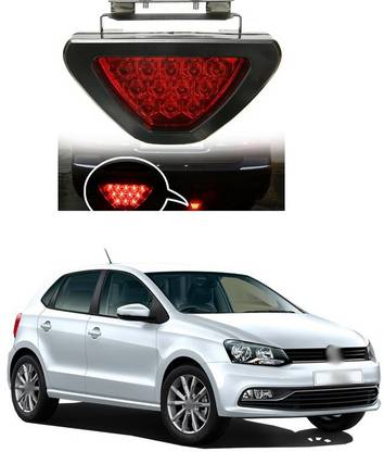 PECUNIA  LED Car Blinking Brake Light Triangle F1 Style Rear Tail Brake Lamp 12V Universal Fit for All Cars (Red) XI249 Car Fancy Lights