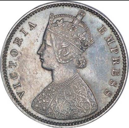 GENUINE ONE RUPEES 1883 VICTORIYA COIN Ancient Coin Collection