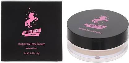 MINISO Mini poni Invisible Fix Loose Powder Compact