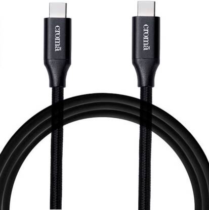 Croma USB Type C Cable 1 m Type C to Type C cable CRCA2291