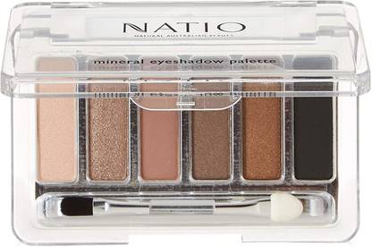 Natio Mineral Eyeshadow Palette - Mochas, Brown, 6 g 6 g