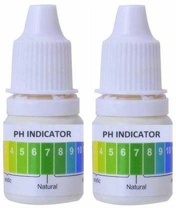 Divinext 2x25ml Bottle Liquid Universal PH Test Indicator Solution Chemical Acidity Alkalinity pH Indicators